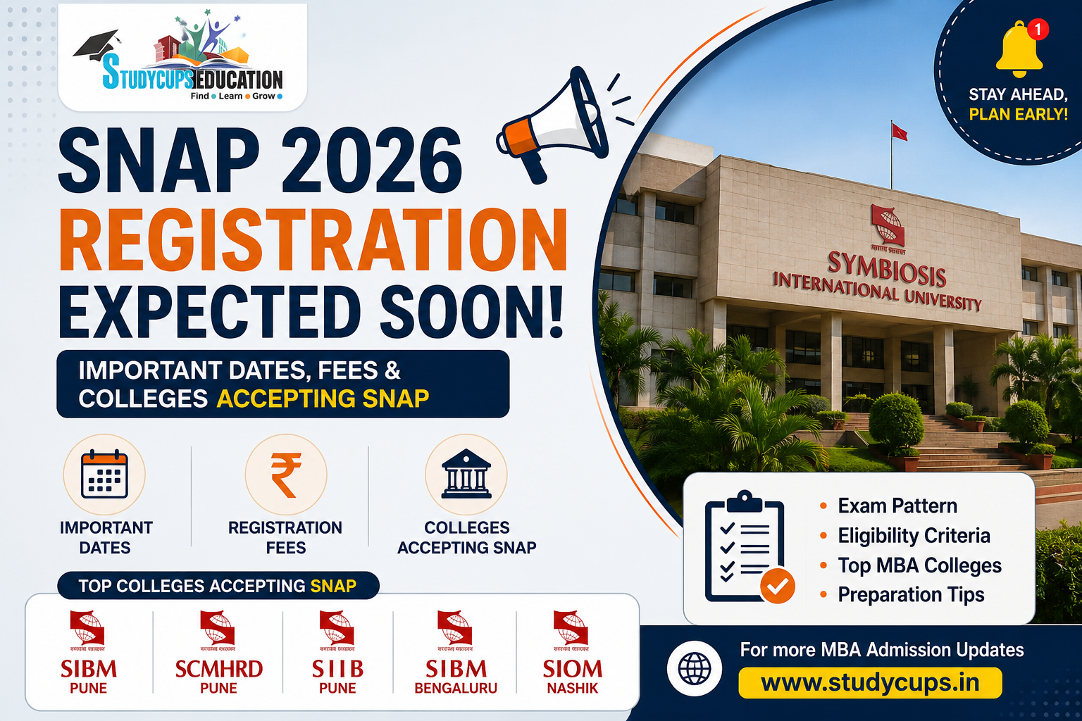 SNAP 2026 Registration Expected Soon — Important Dates, Fees &amp; Colleges Accepting SNAP